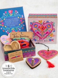 natural life happy box gift set - folk heart