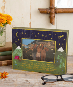 natural life wooden picture frame God created you