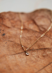 hello adorn solitaire necklace