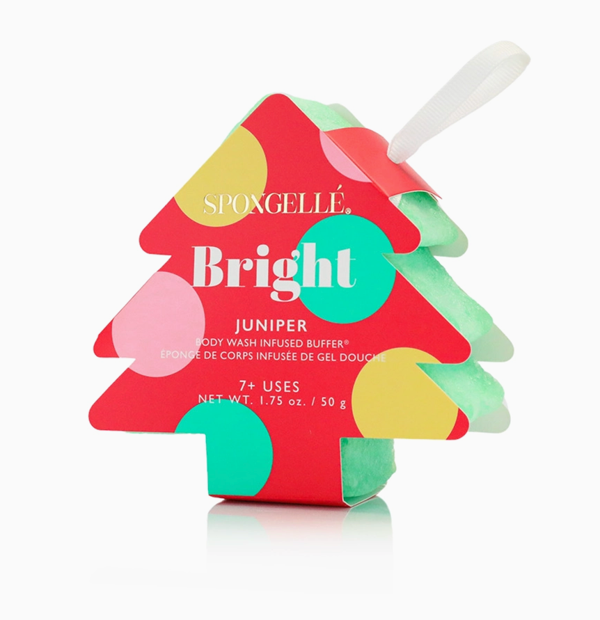 spongelle christmas tree holiday buffer