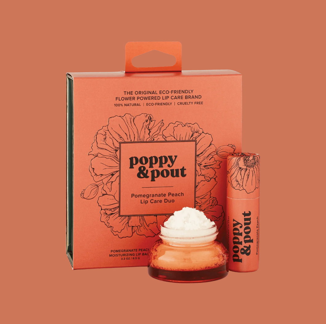 poppy & pout lip care duo gift set