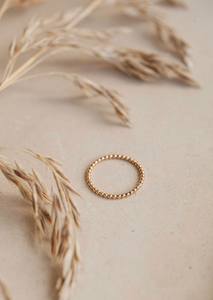 hello adorn beaded ring | 14kt gold fill + sterling silver