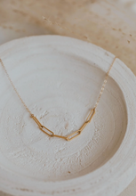 Load image into Gallery viewer, hello adorn 6 linked necklace | 14kt gold fill + sterling silver