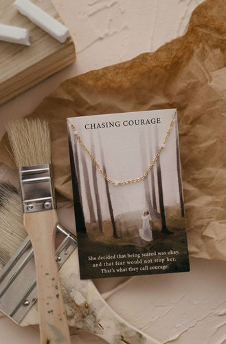 chasing courage christian necklace