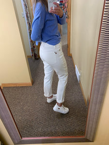 judy blue white boyfriend jeans