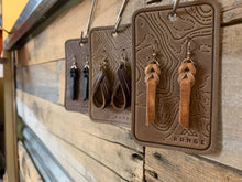 Load image into Gallery viewer, braided leather earrings