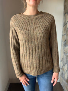 olive+rose mix ribbed sweater