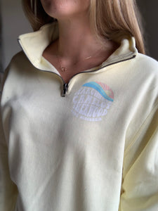 rome burnout fleece half-zip sweatshirt | 2 colors