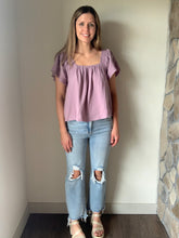Load image into Gallery viewer, summer gauze lilac top