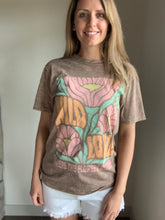 Load image into Gallery viewer, wild love mocha mineral washed graphic tee
