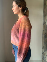 Load image into Gallery viewer, terracotta sunrise button cardigan
