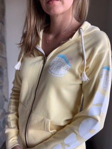 rome burnout zip hoodie | 3 colors