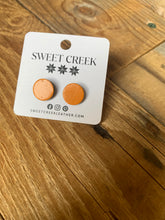 Load image into Gallery viewer, sweet creek painted leather stud earrings | 9 colors