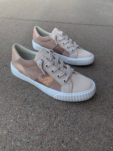 blowfish neutral suede sneaker