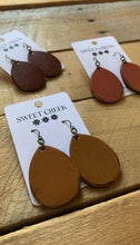 Load image into Gallery viewer, sweet creek mini classic teardrop leather earrings | 9 colors