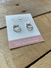 Load image into Gallery viewer, hello adorn bold hoops | 13mm + 19mm | gold + silver