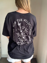 Load image into Gallery viewer, consider how the wildflowers grow oversized graphic tee