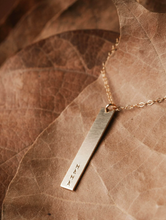 Load image into Gallery viewer, hello adorn mama vertical bar necklace