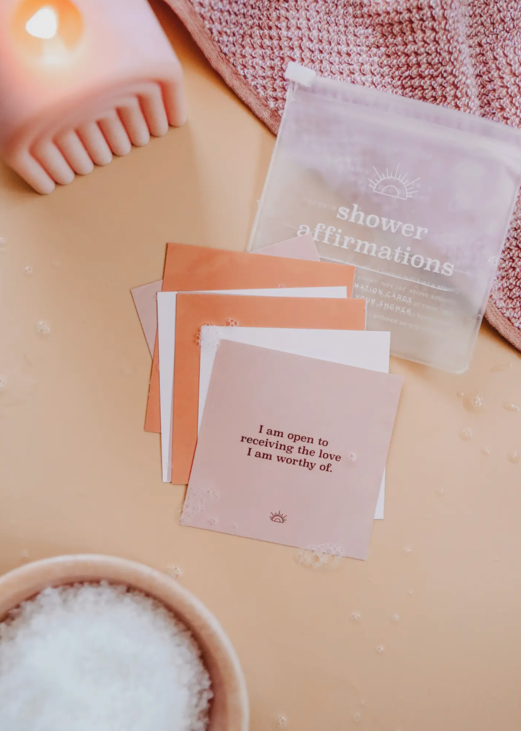 Shower Affirmations Gift Set