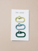 Load image into Gallery viewer, NAT + NOOR mini lock keychain in pistachio