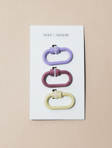 NAT + NOOR mini lock keychain in petals