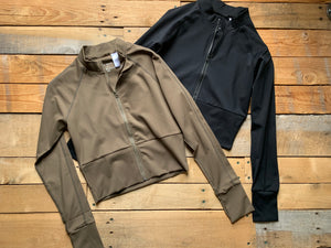 zip-up sports jacket | 2 colors