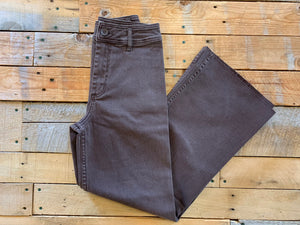 brown wide leg pants