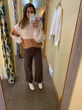 Load image into Gallery viewer, brown wide leg pants
