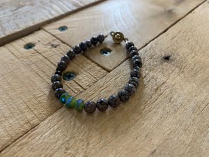 stone+crystal mix bracelet