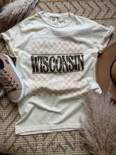 Load image into Gallery viewer, wisconsin checkered graphic t-shirt | s-3xl