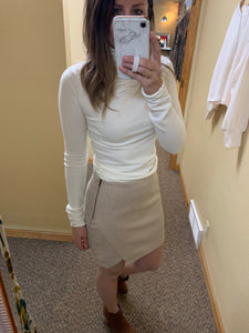 jacquard mini skirt