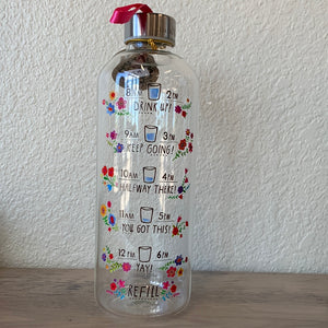 natural life glass water bottle