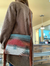 Load image into Gallery viewer, rust + teal salida crossbody purse