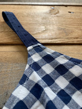 Load image into Gallery viewer, NAVY GINGHAM TIE BACK TANK TOP