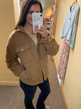Load image into Gallery viewer, mocha quilted jacket | 2XL-3XL