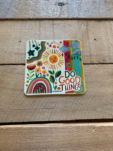 natural life do good things sticker