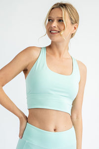buttery-soft strappy sports bra | 4 colors